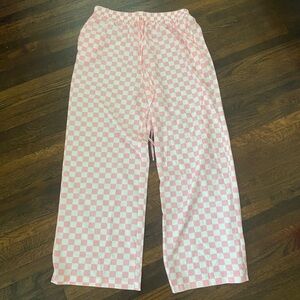 Pink Checkered Pants
